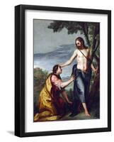 Noli Me Tangere, by Cano, Alonso (1601-1667). Oil on Canvas, after 1640. Dimension : 141,5X110 Cm.-Alonso Cano-Framed Giclee Print