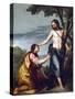 Noli Me Tangere, by Cano, Alonso (1601-1667). Oil on Canvas, after 1640. Dimension : 141,5X110 Cm.-Alonso Cano-Stretched Canvas