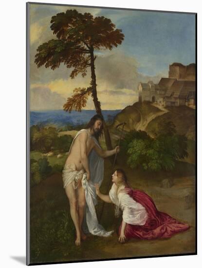 Noli Me Tangere, C.1512-Titian (Tiziano Vecelli)-Mounted Giclee Print