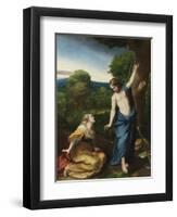 Noli me tangere, c.1525-Correggio-Framed Giclee Print