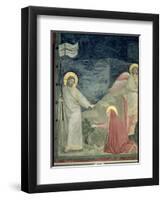 Noli Me Tangere, Detail of Christ and Mary Magdalene, c.1305-Giotto di Bondone-Framed Giclee Print