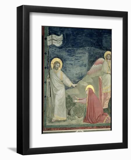 Noli Me Tangere, Detail of Christ and Mary Magdalene, c.1305-Giotto di Bondone-Framed Giclee Print