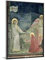 Noli Me Tangere, Detail of Christ and Mary Magdalene, c.1305-Giotto di Bondone-Mounted Giclee Print