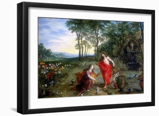 Noli Me Tangere (Do Not Touch Me), 17th Century-Feb Brueghel the Younger-Framed Giclee Print