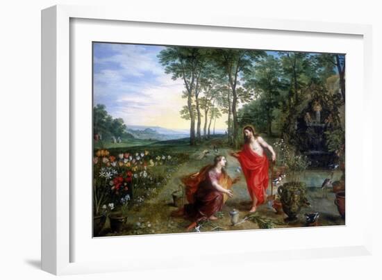 Noli Me Tangere (Do Not Touch Me), 17th Century-Feb Brueghel the Younger-Framed Giclee Print