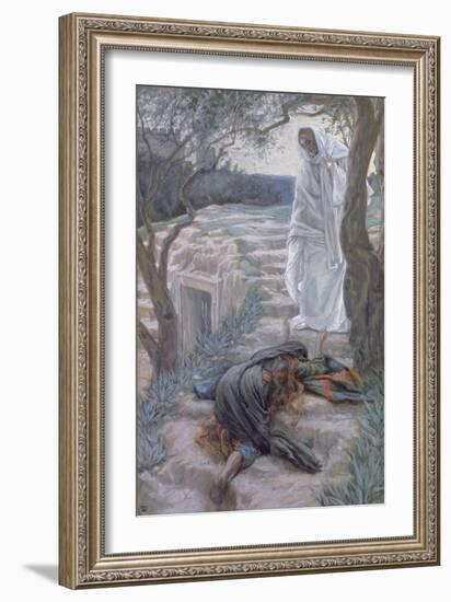 Noli Me Tangere, Illustration for 'The Life of Christ', C.1884-96-James Tissot-Framed Giclee Print