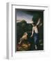 Noli Me Tangere, Touch Me Not, Risen Christ Appears to Mary Magdalene, 1525-Antonio Allegri Da Correggio-Framed Giclee Print