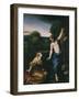 Noli Me Tangere, Touch Me Not, Risen Christ Appears to Mary Magdalene, 1525-Antonio Allegri Da Correggio-Framed Giclee Print