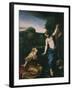 Noli Me Tangere, Touch Me Not, Risen Christ Appears to Mary Magdalene, 1525-Antonio Allegri Da Correggio-Framed Giclee Print