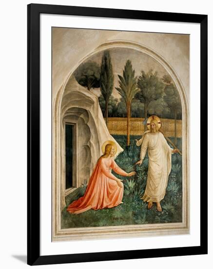 Noli me tangere (touch me not)-Beato Angelico-Framed Art Print