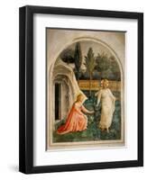 Noli me tangere (touch me not)-Beato Angelico-Framed Art Print