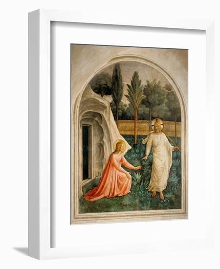 Noli me tangere (touch me not)-Beato Angelico-Framed Art Print