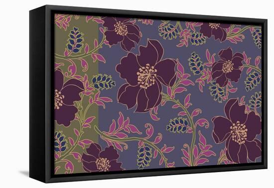 Nomad Flowers-Mindy Sommers-Framed Stretched Canvas