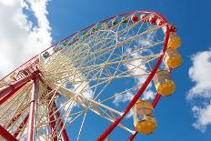 Ferris Wheel against Blue Sky-Nomad Soul-Photographic Print