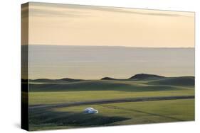 Nomadic camp and hills, Bayandalai district, South Gobi province, Mongolia, Central Asia, Asia-Francesco Vaninetti-Stretched Canvas