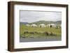 Nomadic family ger camp, Orkhon valley, South Hangay province, Mongolia, Central Asia, Asia-Francesco Vaninetti-Framed Photographic Print