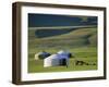 Nomads' Camp, Terkhin Valley, Arkhangai, Mongolia-Bruno Morandi-Framed Photographic Print