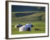 Nomads' Camp, Terkhin Valley, Arkhangai, Mongolia-Bruno Morandi-Framed Photographic Print