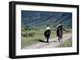 Nomads, Tibet, China-null-Framed Art Print