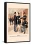 Non-Commissioned Officers, Staff Corps in Full Dress-H.a. Ogden-Framed Stretched Canvas