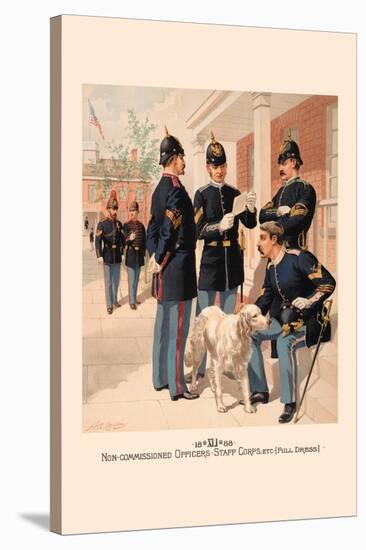 Non-Commissioned Officers, Staff Corps in Full Dress-H.a. Ogden-Stretched Canvas