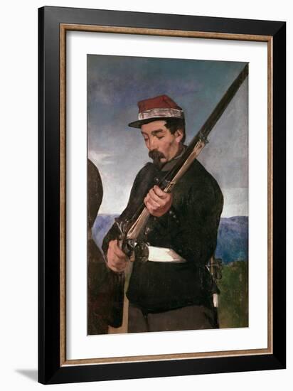 Non Commissoned Officer Holding his Rifle-Edouard Manet-Framed Giclee Print