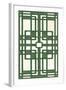 Non-Embellish Emerald Deco Panel I-Erica J. Vess-Framed Art Print