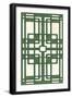 Non-Embellish Emerald Deco Panel I-Erica J. Vess-Framed Art Print