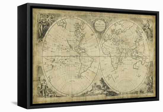 Non-Embellish World Discoveries Map-T. Jeffreys-Framed Stretched Canvas