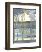 Non-Embellishd Nouveau Landscape II-Jennifer Goldberger-Framed Art Print