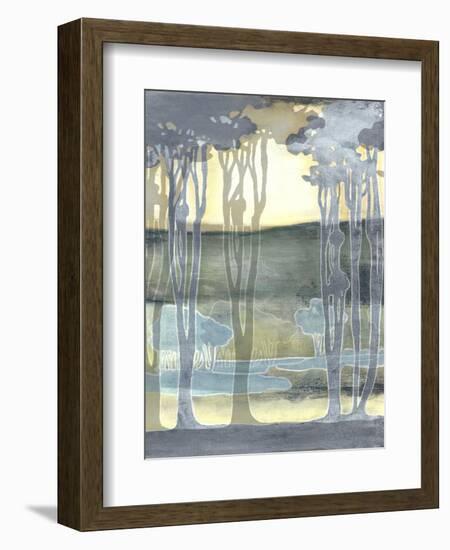 Non-Embellishd Nouveau Landscape II-Jennifer Goldberger-Framed Art Print