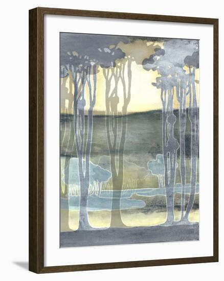 Non-Embellishd Nouveau Landscape II-Jennifer Goldberger-Framed Art Print