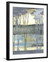 Non-Embellishd Nouveau Landscape II-Jennifer Goldberger-Framed Art Print