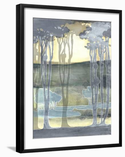 Non-Embellishd Nouveau Landscape II-Jennifer Goldberger-Framed Art Print