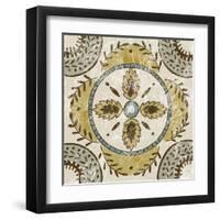 Non-Embellished Batik Square VII-Chariklia Zarris-Framed Art Print