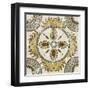 Non-Embellished Batik Square VII-Chariklia Zarris-Framed Art Print