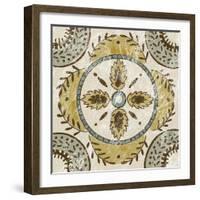 Non-Embellished Batik Square VII-Chariklia Zarris-Framed Art Print