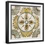 Non-Embellished Batik Square VII-Chariklia Zarris-Framed Art Print