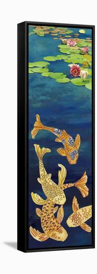 Non-Embellished Koi Illusion II-null-Framed Stretched Canvas