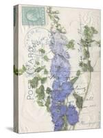 Non-Embellished Postcard Wildflowers II-null-Stretched Canvas