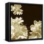 Non-Embellished Sepia Peonies I-null-Framed Stretched Canvas