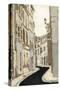 Non-Embellished Streets of Paris II-Megan Meagher-Stretched Canvas