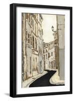 Non-Embellished Streets of Paris II-Megan Meagher-Framed Art Print