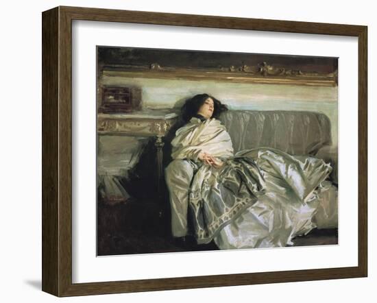 Nonchaloir (Repose)-John Singer Sargent-Framed Art Print