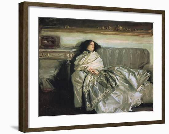 Nonchaloir (Repose)-John Singer Sargent-Framed Art Print