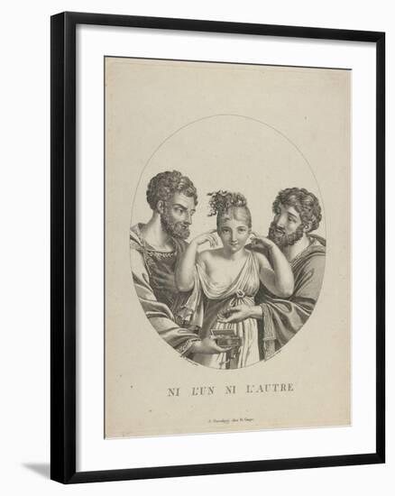 None of the Two (Ni L'Un, Ni L'Autr), Early 19th C-Friedrich Fleischmann-Framed Giclee Print