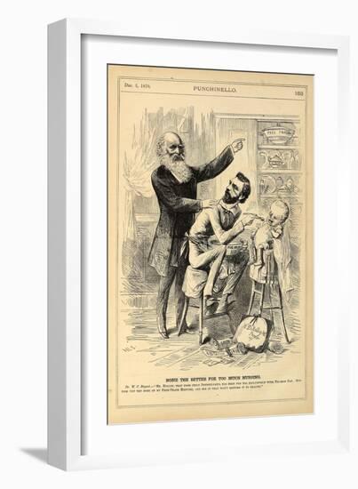 None the Better for Too Much Nursing, 1870-Henry Louis Stephens-Framed Giclee Print