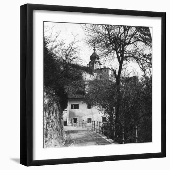 Nonnberg Abbey, Salzburg, Austria, C1900s-Wurthle & Sons-Framed Photographic Print