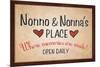 Nonno and Nonna's Place-null-Mounted Poster