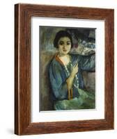 Nono with Umbrella; Nono a L'Ombrelle-Henri Lebasque-Framed Giclee Print